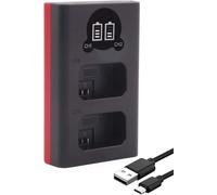 Baxxtar LCD Chargeur Double USB-C (5V / 2,1A) pour ENEL25, EN-EL25 Batterie Compatible avec Nikon Z30 Z50 Z50II ZFC en Z FC 30 50 50II EN-EL25a en EL25 EL25a