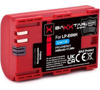 Baxxtar MaxProtect Batterie de Remplacement pour Canon LP-E6NH LP-E6N LP-E6 2400mAh capteur-NTC et boîtier Protection Compatible avec EOS R5 R6 R6II R7 5D Mark II III 6D 7D 60D 70D 80D 90D XC10 XC15