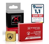 Baxxtar MaxProtect Batterie pour Fujifilm NP-W126s NP-W126 XM5, 1140mAh | Batterie pour X-M5 X-M1 X100F X100V X100VI XA1 XA2 XA3 XA5 XS10 XT3 XT20 XT30 II, NTC-Sensor & étui protecteur