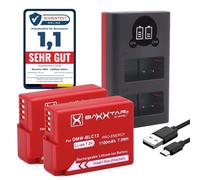 Baxxtar Pro 2X DMW-BLC12 BLC12E Batterie Con LCD Dual Chargeur USB-C Micro-USB Compatible avec Panasonic Lumix DC FZ1000 II G91 DMC GX8 G70 G80 G81 G7 G6 G5 FZ2500 FZ2000 FZ330 FZ300 FZ200