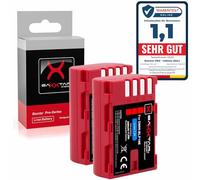 Baxxtar Pro 2X DMW-BLF19 Batterie 2400mAh - Remplacement pour Panasonic DMW-BLF19 E et Sigma BP-61 - pour Lumix DC-G9, GH5, GH5S, DMC-GH3, GH4, GH4R - Double réserve pour Photo et vidéo