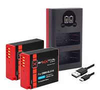 Baxxtar Pro 2X DMW-BLG10 E DMW-BLE9 Leica BP-DC15 (1000mAh/Infochip) Compatible avec la Batterie Panasonic et Leica avec Mini LCD USB Dual Chargeur 18572