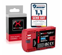 Baxxtar Pro LP-E6NH Batterie Rechargeable 2600mAh Compatible avec Canon EOS R5 R6 R6II R7 5D Mark II III 5DS 6D 7D 60D 70D 80D 90D WFT-E5 WFT-E7 XC10 XC15 LPE6NH LP-E6