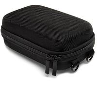 Baxxtar Pure Black L Etui Rigide pour Appareil Photo Compact Noir (Sangle - Boucle de Ceinture) CoolPix W100 - CyberShot DSC HX90 HX95 HX99 - Lumix TZ70 - PowerShot SX720 - Olympus/Om TG-7 TG-6 ...