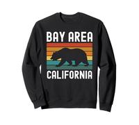 Bay Area California Bear Retro San Francisco Beach 510 Pier Sweatshirt