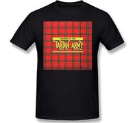 Bay City Rollers Tartan Army Man's Basic Cotton Short Sleeve T-Shirt Fashion Shirts Manches Courtes(Large)