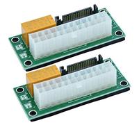 BAY Direct Add2PSU Lot de 2 adaptateurs d'alimentation multiple ATX 24 broches vers SATA double bloc d'alimentation de synchronisation et de démarrage pour machine de minage BTC
