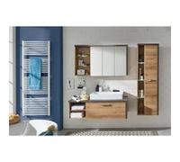 trendteam smart living Meuble de Salle de Bain avec Espace d'rangements, Bois Dense, Miel de chêne de Baie, 186 x 160 x 85 cm