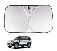 BAYAJIAZ Pare Soleil Voiture Pare Brise Avant pour Defender 110 2020-2025 Intérieure Visière Fenêtre Avant Bloque la Chaleur du Soleil et Les UV Pliable Été Accessoires,A