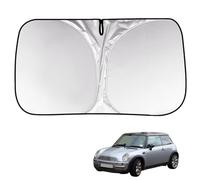 BAYAJIAZ Pare Soleil Voiture Pare Brise Avant pour Mini Cooper R50 R52 R53 2002-2006 Intérieure Visière Fenêtre Avant Bloque la Chaleur du Soleil et Les UV Pliable Été Accessoires,A