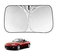BAYAJIAZ Pare Soleil Voiture Pare Brise Avant pour MX5 NC 2006-2014 Intérieure Visière Fenêtre Avant Bloque la Chaleur du Soleil et Les UV Pliable Été Accessoires,A