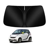 BAYAJIAZ Pare Soleil Voiture Pare Brise Avant pour Smart Fortwo 451 Coupe 2007-2014 Intérieure Visière Fenêtre Avant Bloque la Chaleur du Soleil et Les UV Pliable Été Accessoires,B