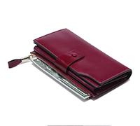 BAYAJIAZ Portefeuille en cuir véritable pour femme (violet)