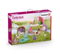 bayala Maison-fleur pailletée avec licornes, lac et écurie
