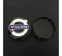 BayDe 4 pièces Acrylic/ABS Roue Centre Capuchons,pour 63mm Volvo S60 S90 XC40 XC60 V90 S40 S80L Auto Cache moyeux Jante décoration étanche Protéger Accessoires