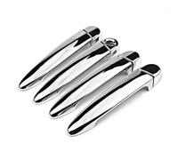 BAYDE Couvercle poignée résistant aux Rayures Autocollant Chromé pour Poignée De Porte De Voiture pour B&MW X5 E70 2008 2009 2010 2011 2012 2013 ABS