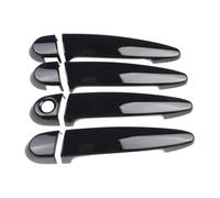 BAYDE Couvercle poignée résistant aux Rayures Lot De 4 Couvre-poignées De Porte Extérieures en ABS Noir Brillant pour B&MW E87 E90 E91 E92 E93 F30 X1 X2 X3 X4 X6