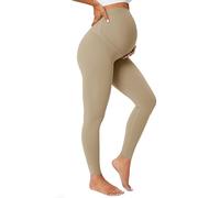 BAYDI Nudi Legging de grossesse opaque taille haute pour femme enceinte, kaki, L