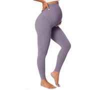 BAYDI Nudi Legging de grossesse opaque taille haute pour femme enceinte, rochers lunaires, M