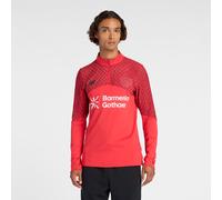 Bayer 04 Leverkusen Homme New Balance Midlayer en Rouge, Polyester, Taille 2XL