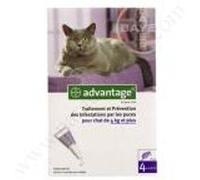 BAYER ADVANTAGE 80 pour Chat (4 Kg et +) (4 pipettes de 0,8 ml) G