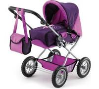 Bayer Design- Landau pour Poupée, Combi Poussette, réglable, Pliable, 15012AA, Pourpre avec fée.