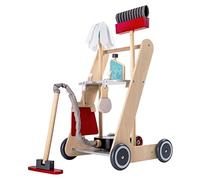 Bayer Chic 2000 277 01 Chariot de Nettoyage en Bois pour Enfants avec aspirateur et Accessoires