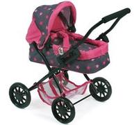 Bayer-Chic Poussette pour poupée Smarty – Coloris 82 rose et gris