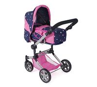 Bayer Chic 2000 587-33 Jara Landau pour poupée combinée 2 en 1 pour Enfants de 4 à 8 Ans, Papillon, Bleu Marine/Rose