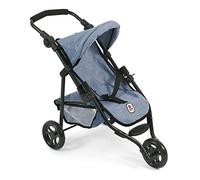 Bayer Chic 2000-61250 - Poussette de jogging, Poussette de poupée Lola, Jeans bleu, 70 x 33 x 62 cm