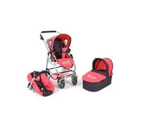 La poussette pour poupées combinée 3 en 1 EMOTION ALL IN - Corail à pois