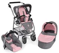 Bayer Chic 2000 637 15 La Poussette Combinée 3 en 1 Emotion «All in» - Grey Rose