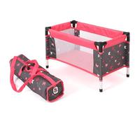 Bayer Chic 2000 652-47 Lit de Voyage pour poupée de bébé, Motif Papillon, Corail, Taille L