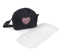 Bayer Chic 2000 853-26 Sac à Langer pour poupée - Accessoire de poupée - Rose, Gris mélangé - Bleu Marine