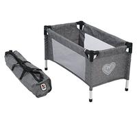 Bayer Chic 2000-Baby Born Lit de Voyage pour poupées bébé, 652 76, Gris Jean, Petit, Attention - Pour les poupées