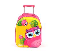 Bayer Chic 2000 Bouncie Sac à roulettes pour Enfant Motif Chouette 3D Rose