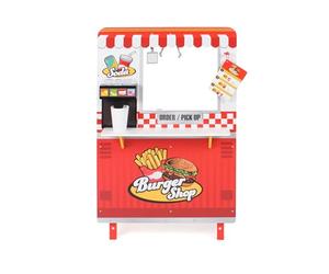 Bayer Chic 2000 Burgerladen | Bois | avec Barbecue, friteuse et Station de