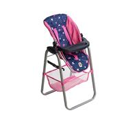 Bayer-Chic Chaise haute pour poupées Papillon Bleu marine et rose Petite taille