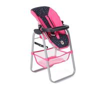 Bayer Chic 2000 - Chaise Haute pour poupée de 3 à 8 Ans, Chaise Haute pour poupées, Meubles de poupée, Accessoires de poupée, confettis Rose, 655-84