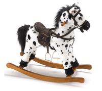 Bayer Chic 2000 Cheval à Bascule Carlotta, Animal à Bascule avec Son, Noir, Blanc