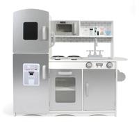 Bayer Chic 2000-Cuisine pour Enfants, 303 30, Blanc/argenté, 91 x 30 x 87 cm