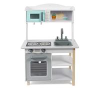 Bayer Chic 2000 Cuisine pour Enfants, Cuisine de Jeu pour Enfants à partir de 3 Ans, Blanc/Menthe/Gris