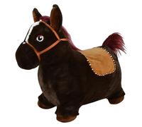 Bayer Chic 2000® Jouet Gonflable - Licorne - avec Housse Douce Amovible et Pompe à air - Parfait pour Les Filles et Les garçons - À partir de 18 Mois - Marron foncé