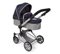 Bayer Chic 2000 Landau Poussette Évolutive Linus 2en1 | Gris Navy