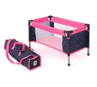 Bayer Chic 2000-Lit de Voyage pour poupée de bébé, 652-84, Confettis Roses, Large