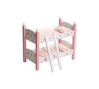 Bayer Chic 2000 Lit superposé pour poupées jusqu'à 48 cm, lit de poupée, Meubles de poupée, étoiles Rose, Petit