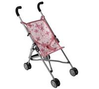 Bayer Chic 2000 Poussette pour poupée Roma, Poussette pour poupée, Mini Buggy, Fleurs Rose
