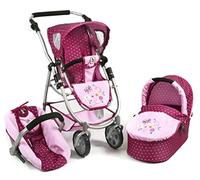 Bayer Chic 2000-Poussette combinée Emotion 3 en 1 Tout-en-Un, 637-29, Violet, Rose