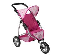 Bayer Chic 2000 - Poussette de poupée Leon, Jogging Buggy, Jogger de poupée pour Enfants de 4 à 8 Ans, Licorne, Rose