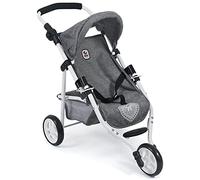 Bayer Chic 2000 Poussette de poupée Lola - Jogging - Jogging - Poussette de poupée - Jeans Gris - 70 x 33 x 62 cm